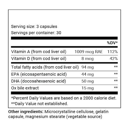 Cod Liver Oil Capsules | Dr. Berg